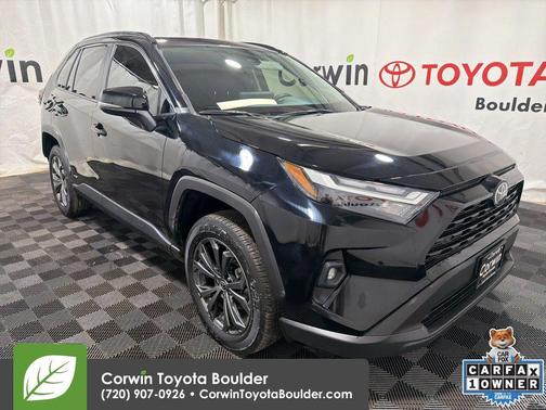 Midnight Black Metallic 2025 Toyota RAV4 Hybrid XLE Premium