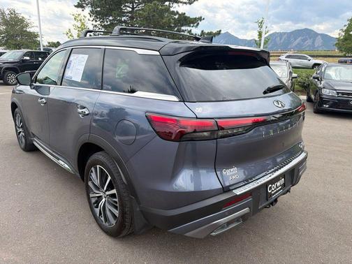 Moonbow Blue/Black Obsidian 2025 INFINITI QX60 AUTOGRAPH