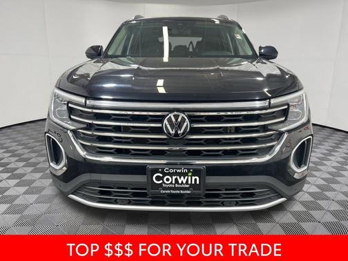 Deep Black Pearl 2025 Volkswagen Atlas 2.0T SE w/Technology 4MOTION