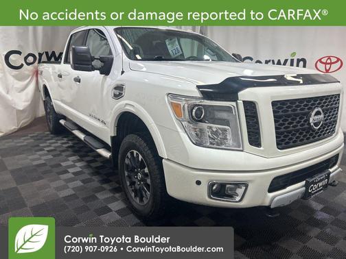 Pearl White 2019 Nissan Titan XD PRO-4X