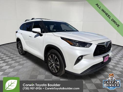 Wind Chill Pearl 2023 Toyota Highlander Hybrid XLE