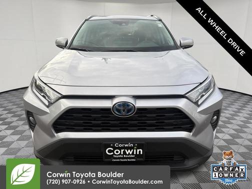 Silver Sky Metallic 2021 Toyota RAV4 Hybrid XLE Premium