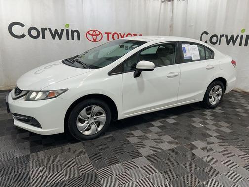 Taffeta White 2015 Honda Civic LX