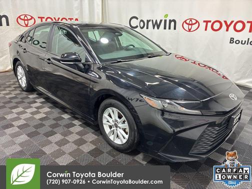 Midnight Black Metallic 2025 Toyota Camry LE