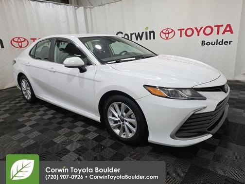 Super White 2021 Toyota Camry LE