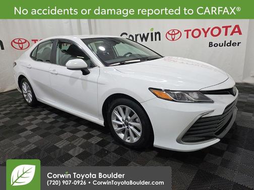 Super White 2021 Toyota Camry LE