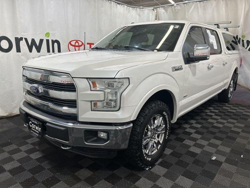 White Platinum Metallic Tri-Coat 2016 Ford F-150 Lariat