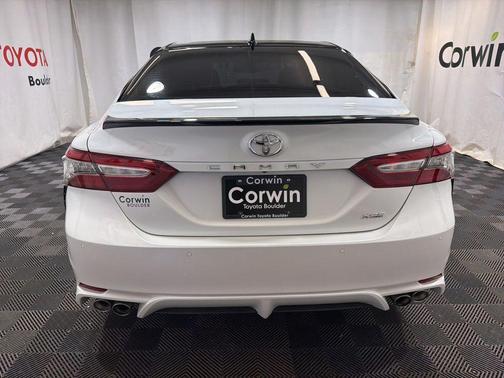 White 2019 Toyota Camry XSE