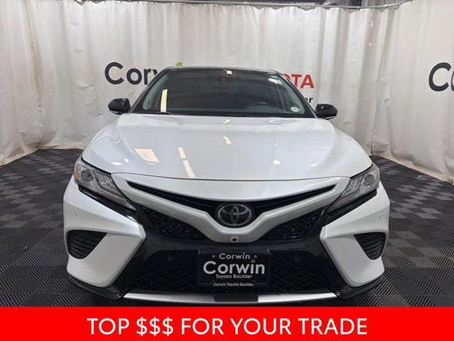 White 2019 Toyota Camry XSE