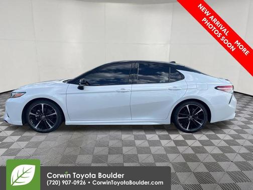 White 2019 Toyota Camry XSE