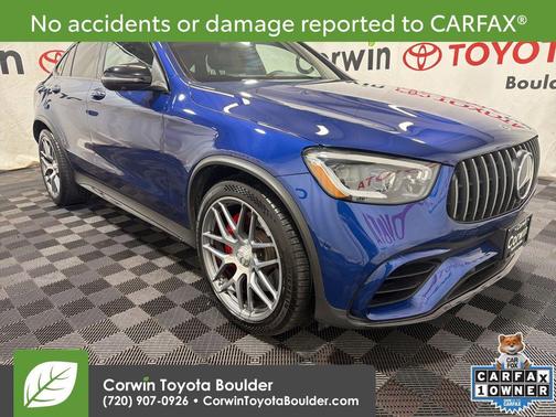 Brilliant Blue Metallic 2021 Mercedes-Benz AMG GLC 63 S 4MATIC+ Coupe