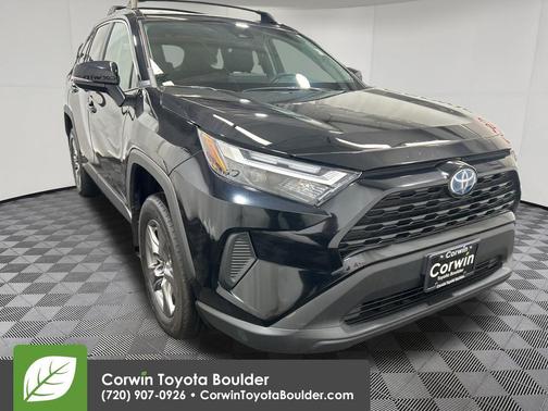 Midnight Black Metallic 2024 Toyota RAV4 Hybrid LE