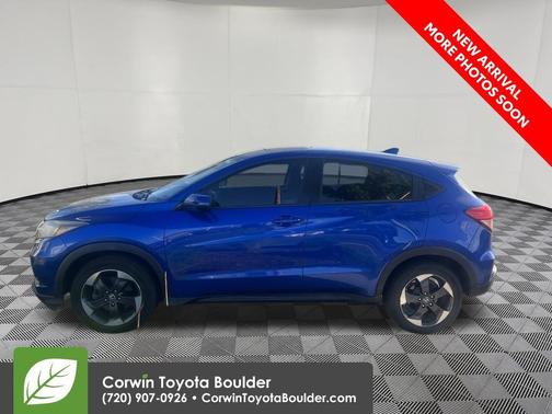 Aegean Blue Metallic 2018 Honda HR-V EX