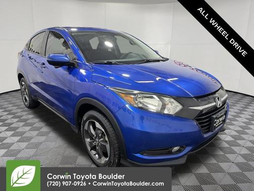 Aegean Blue Metallic 2018 Honda HR-V EX