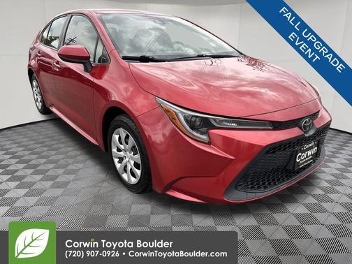 Barcelona Red Metallic 2021 Toyota Corolla LE
