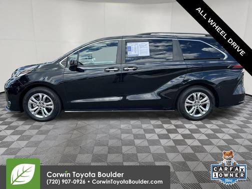 Midnight Black Metallic 2023 Toyota Sienna XSE 7 Passenger