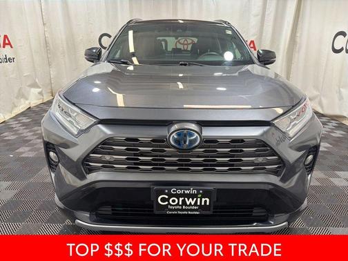 Magnetic Gray Metallic/Midnight Black Metallic 2021 Toyota RAV4 Hybrid SE