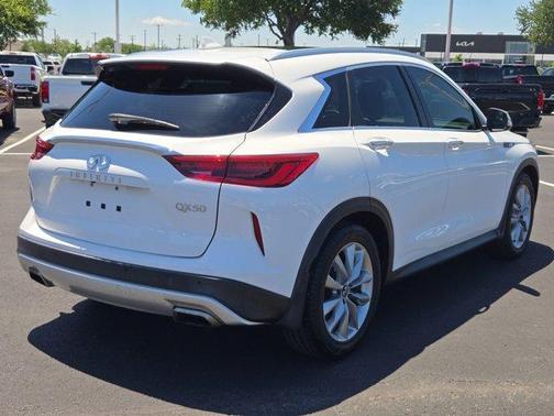 Lunar White 2020 INFINITI QX50 Luxe
