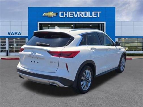 Lunar White 2020 INFINITI QX50 Luxe