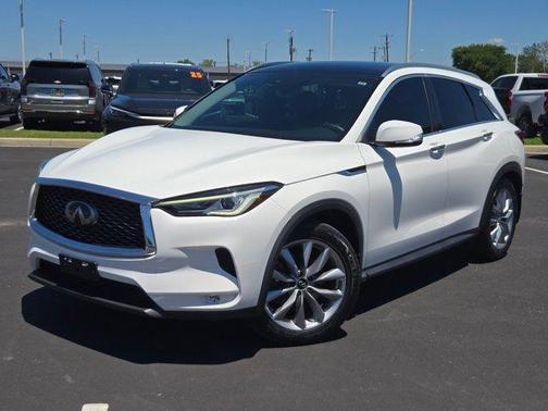 Lunar White 2020 INFINITI QX50 Luxe