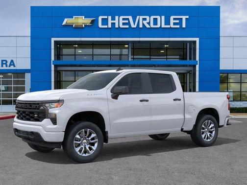 Summit White 2026 Chevrolet Silverado 1500 Custom