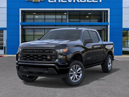 Black 2026 Chevrolet Silverado 1500 Custom