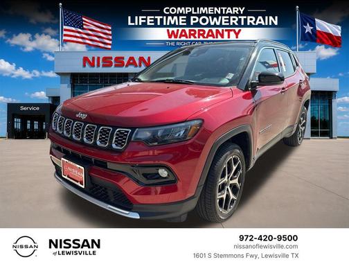 Red Hot Pearlcoat 2025 Jeep Compass Limited