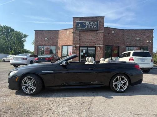 Black 2014 BMW 650 650xi Convertible