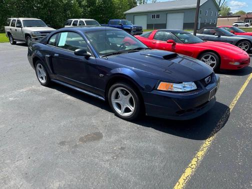 Blue 2001 Ford Mustang GT