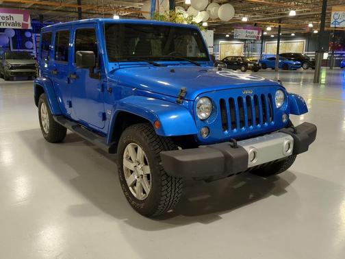 Hydro Blue Pearl 2015 Jeep Wrangler Unlimited Sahara