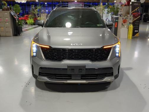 Steel Gray 2025 Kia Sorento Hybrid SX Prestige