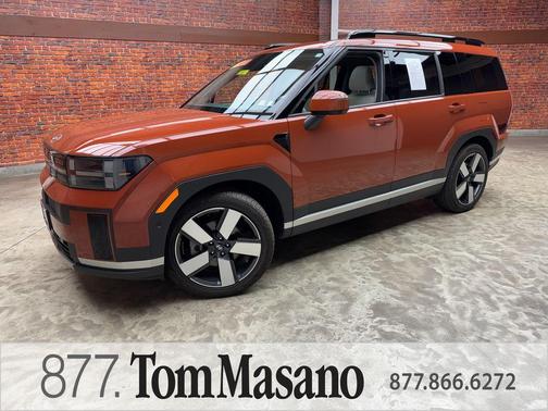 Orange 2025 Hyundai SANTA FE HEV Limited