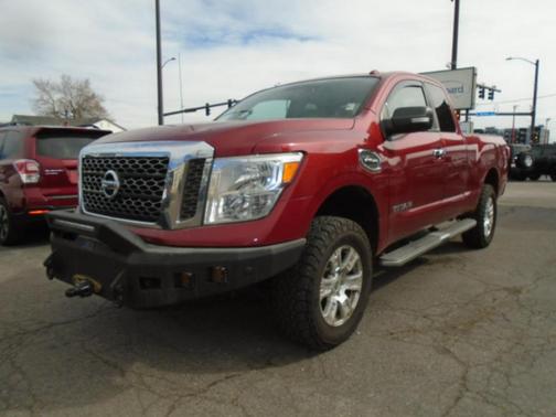 Red 2017 Nissan Titan SV Truck