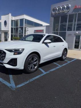 White 2025 Audi Q8 55 Premium Plus