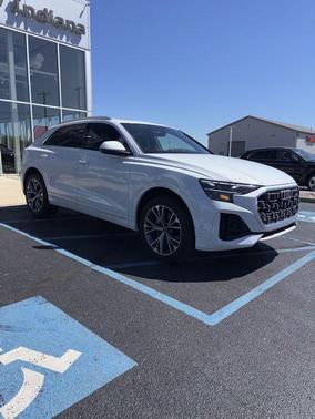White 2025 Audi Q8 55 Premium Plus
