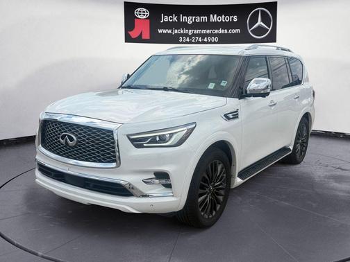 Moonstone White 2023 INFINITI QX80 SENSORY