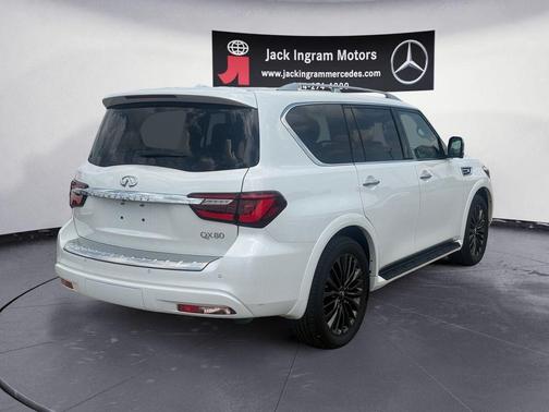 Moonstone White 2023 INFINITI QX80 SENSORY