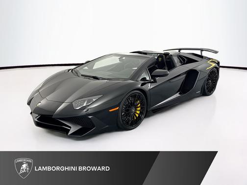 Black 2017 Lamborghini Aventador LP750-4 SuperVeloce
