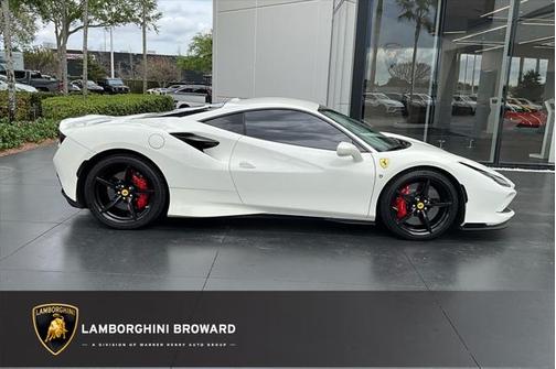 White 2020 Ferrari F8 Tributo Base