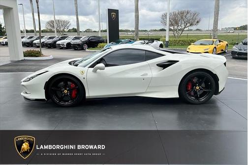 White 2020 Ferrari F8 Tributo Base