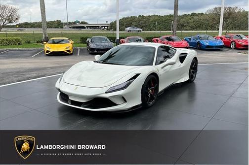 White 2020 Ferrari F8 Tributo Base