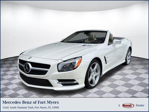 White 2015 Mercedes-Benz SL-Class SL 550