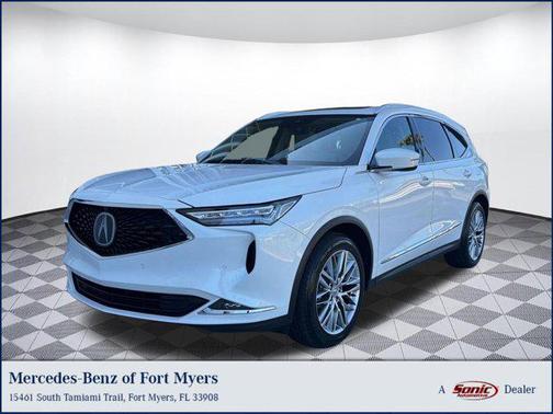 Platinum White Pearl 2023 Acura MDX Advance Package