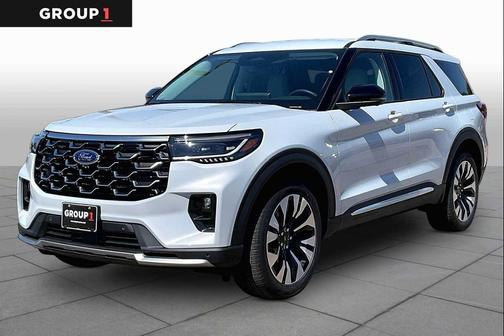 A3/SPACE WHITE 2026 Ford Explorer Platinum