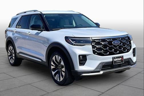 A3/SPACE WHITE 2026 Ford Explorer Platinum