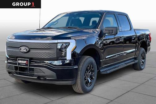 Black 2025 Ford F-150 Lightning XLT