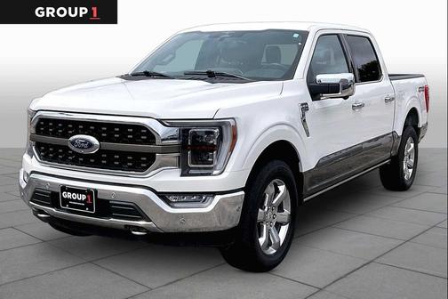Star White Metallic Tri-Coat/Stone Gray 2023 Ford F-150 King Ranch