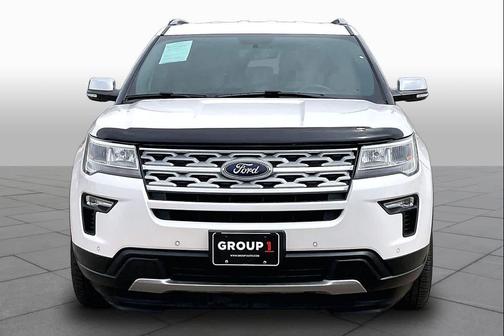 White Platinum Metallic Tri-Coat 2019 Ford Explorer XLT