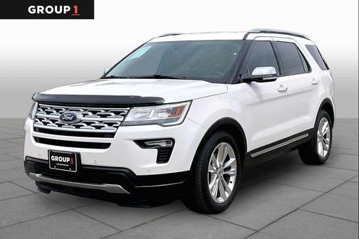 White Platinum Metallic Tri-Coat 2019 Ford Explorer XLT