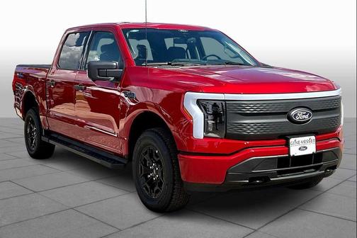 Red 2025 Ford F-150 Lightning XLT